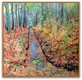 Herfst in het Texelse Bos.
Olieverf 100 x100
Olieverf €1500,00