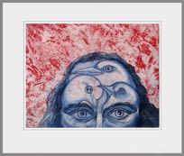 Vogels in de kop 2
ets aquatint kleur