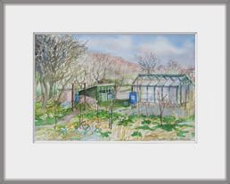 Tuin ome Hans Kiewiet
aquarelschets