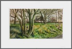 Hoorderweg Texel.

Aquarel